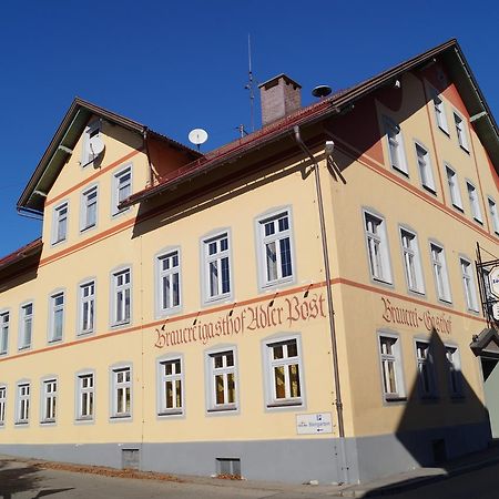 Brauereigasthof Adler Post Rettenberg Esterno foto
