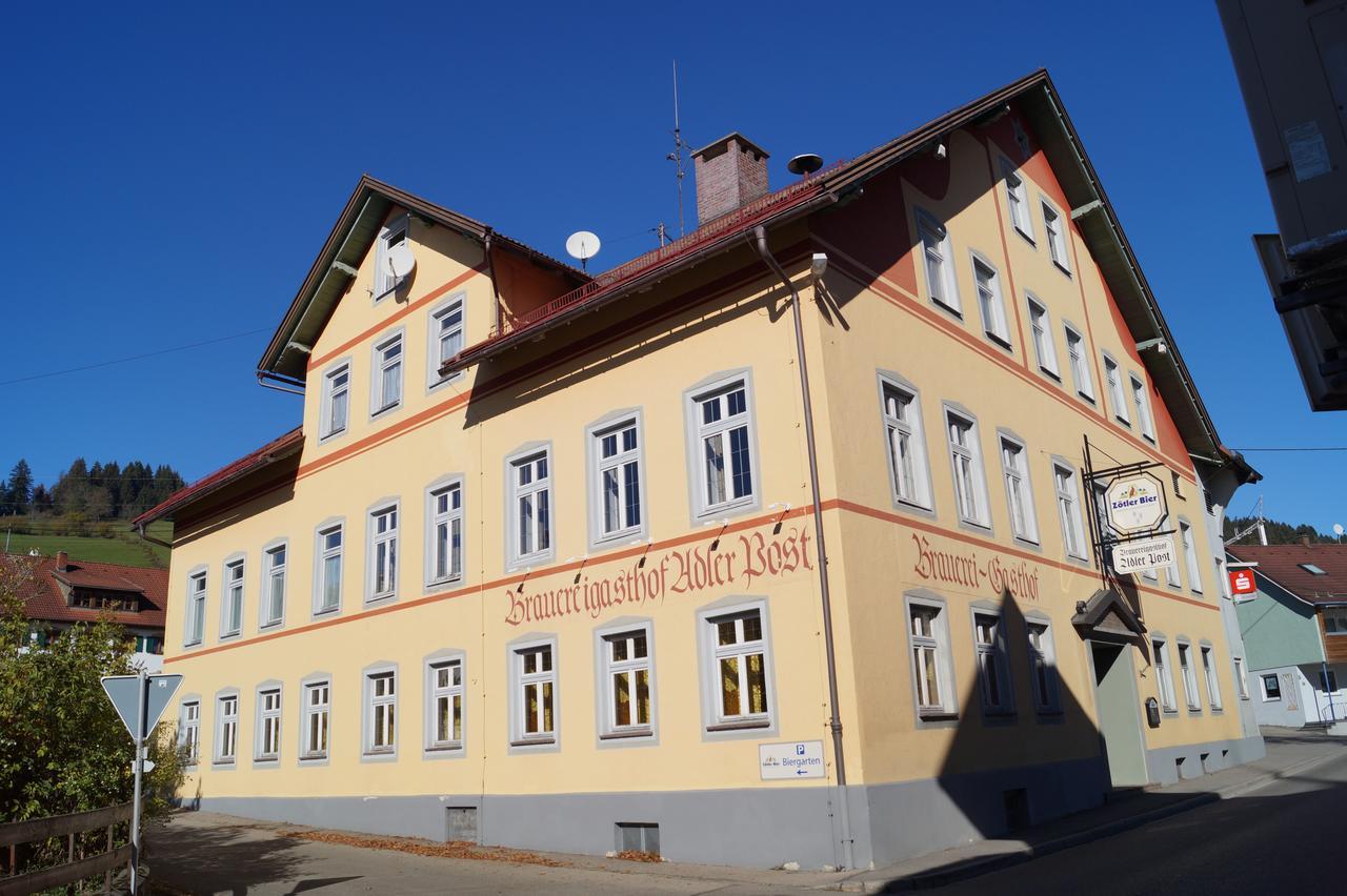 Brauereigasthof Adler Post Rettenberg Esterno foto
